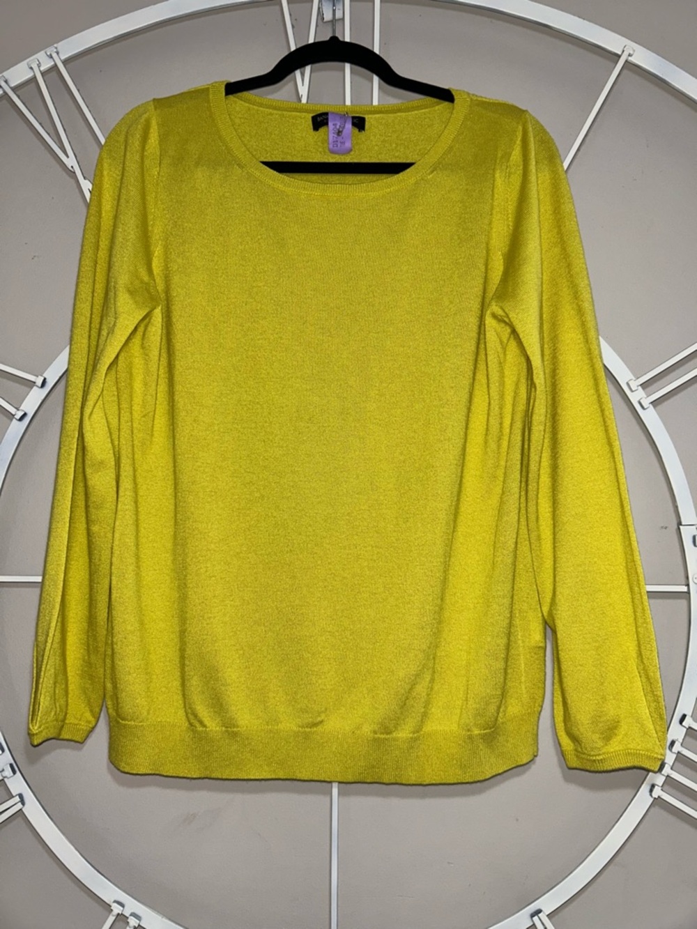 Banana Republic Women’s Lightweight Silk and Cashmere Crewneck Sweater - Yellow - Picture 1 of 8